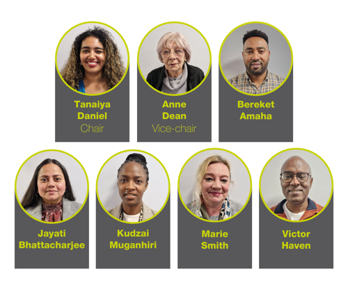 A photograph of the seven current members of the Housing Assurance Board